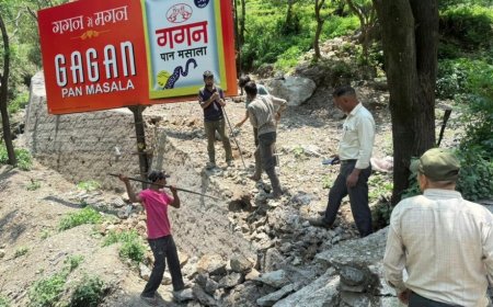 सहसपुर और मसूरी क्षेत्र में अवैध निर्माण और प्लॉटिंग ध्वस्त