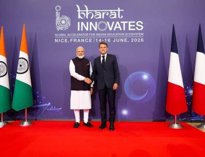 भारत इनोवेट्स 2026 का उद्घाटन नीस, फ्रांस में - पीएम मोदी एवं राष्ट्रपति मैक्रों की विशेष उपस्थिती
