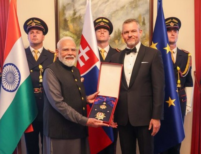 प्रधानमंत्री मोदी को स्लोवाकिया का सर्वोच्च सम्मान, द्विपक्षीय संबंधों को मिली नई मजबूती