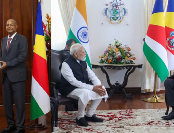 प्रधानमंत्री मोदी को सेशेल्स द्वारा ‘गार्डियन ऑफ द ब्लू होराइजन’ सम्मान से सम्मानित