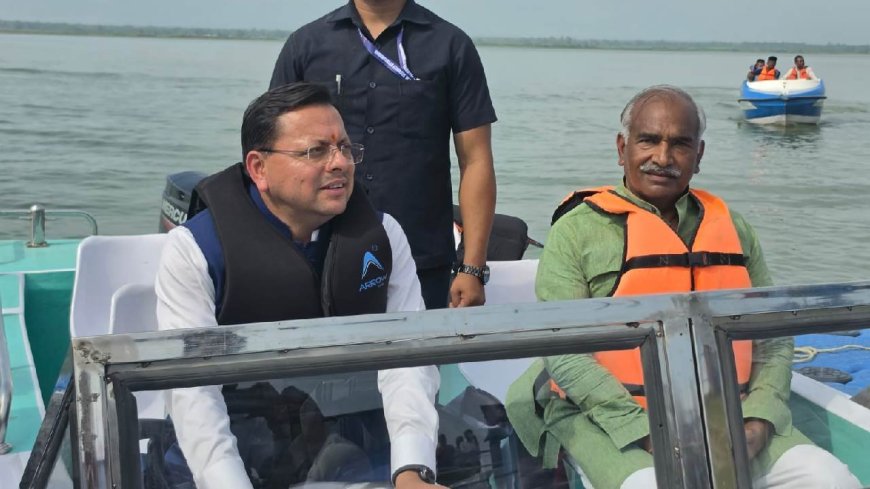 गदरपुर की सियासत में नया मोड़: सीएम धामी ने नाराज विधायक अरविंद पांडे को मनाने के लिए की बोटिंग
