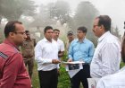 मसूरी रोपवे परियोजना को मिली नई गति, लाइब्रेरी चौक से लाल टिब्बा तक निरीक्षण हुआ