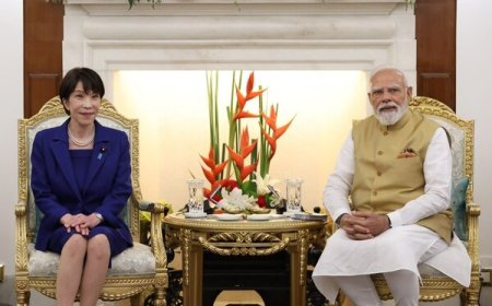 जापान की प्रधानमंत्री सानाए ताकाइची की भारत यात्रा: पीएम मोदी से हुई ऐतिहासिक बैठक, AI, रक्षा और ऊर्जा सहयोग पर महत्वपूर्ण समझौते