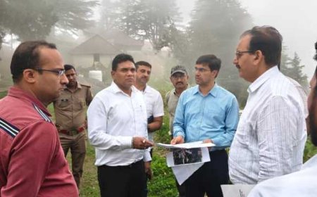 मसूरी रोपवे परियोजना को मिली नई गति, लाइब्रेरी चौक से लाल टिब्बा तक निरीक्षण हुआ