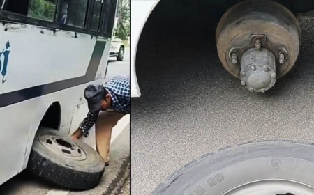 नैनीताल: बड़ी दुर्घटना से टला, चलती बस के टायर अचानक निकले, सभी यात्री सुरक्षित