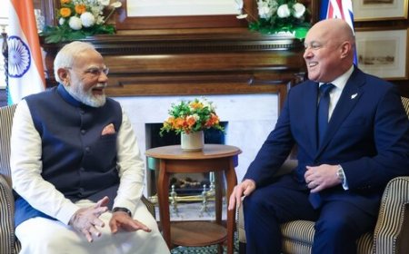 भारत-न्यूजीलैंड संबंधों का नया मोड़: पीएम मोदी की ऑकलैंड यात्रा में ऐतिहासिक साझेदारी का घोषणा, व्यापार में दोगुनी वृद्धि का लक्ष्य