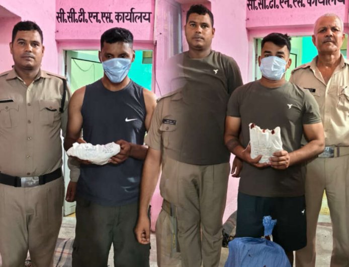 बिंदुखत्ता में नशे के खिलाफ सख्त कार्रवाई, चरस और शराब तस्कर गिरफ्तार
