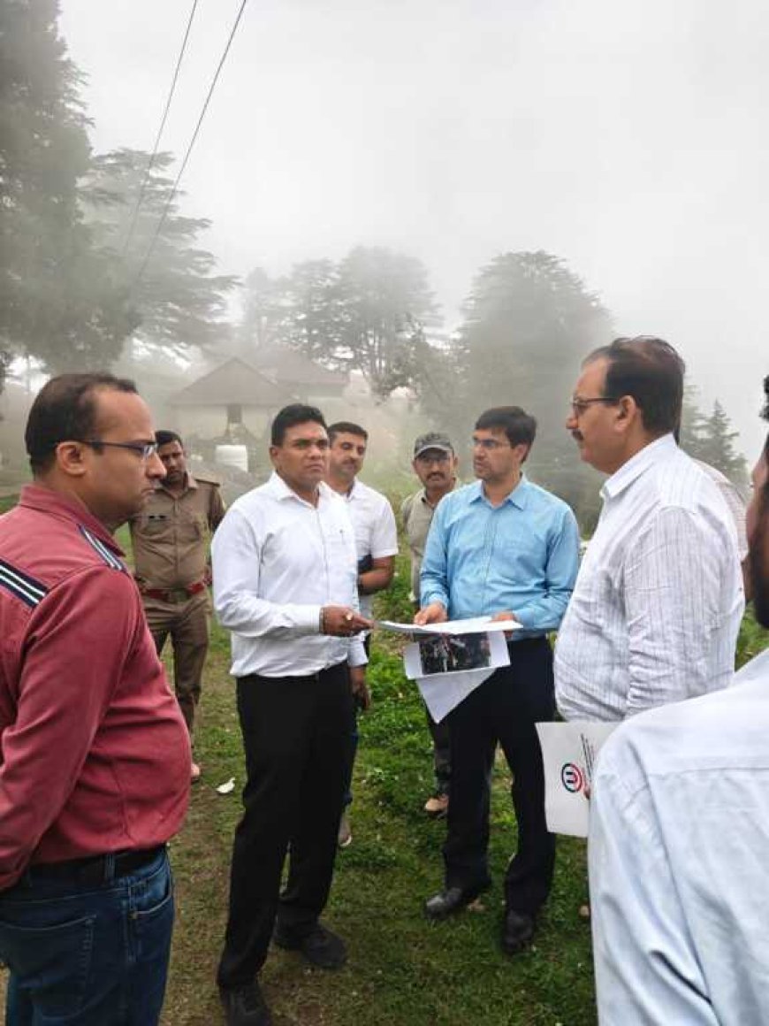 मसूरी रोपवे परियोजना को मिली नई गति, लाइब्रेरी चौक से लाल टिब्बा तक निरीक्षण हुआ