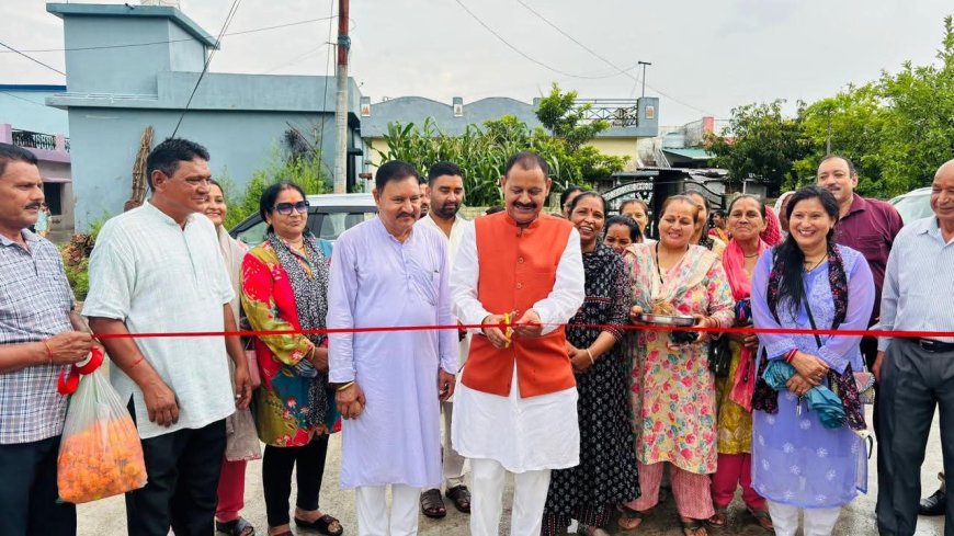 डोईवाला में विधायक निधि से विकास कार्यों को मिली नई गति
