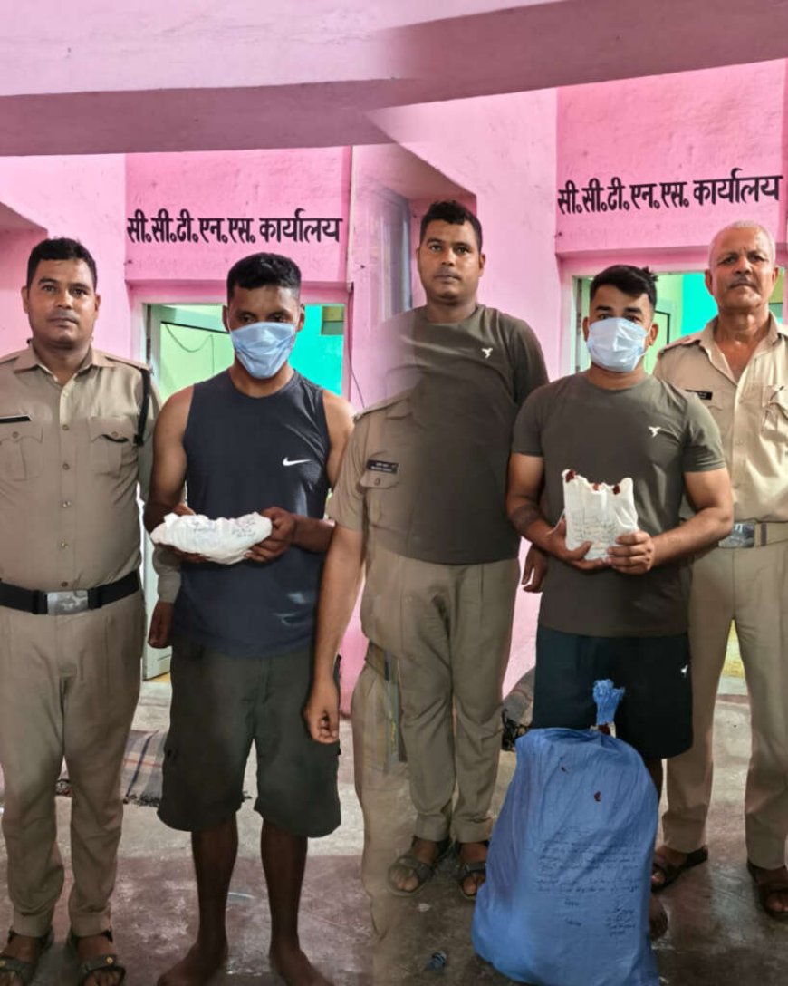 बिंदुखत्ता में नशे के खिलाफ सख्त कार्रवाई, चरस और शराब तस्कर गिरफ्तार