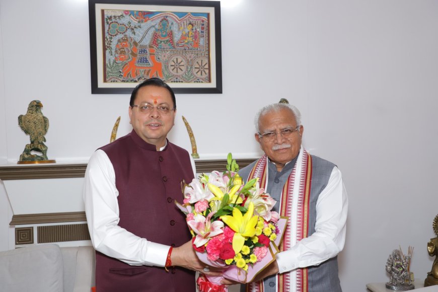 मुख्यमंत्री पुष्कर सिंह धामी ने दिल्ली में ऊर्जा परियोजनाओं पर की विस्तृत चर्चा