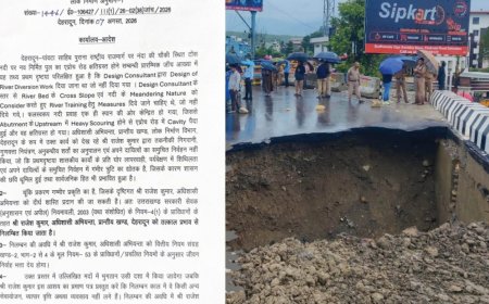 देहरादून में नंदा की चौकी एप्रोच रोड धंसने पर पीडब्ल्यूडी की सख्त कार्रवाई, अधिशासी अभियंता निलंबित