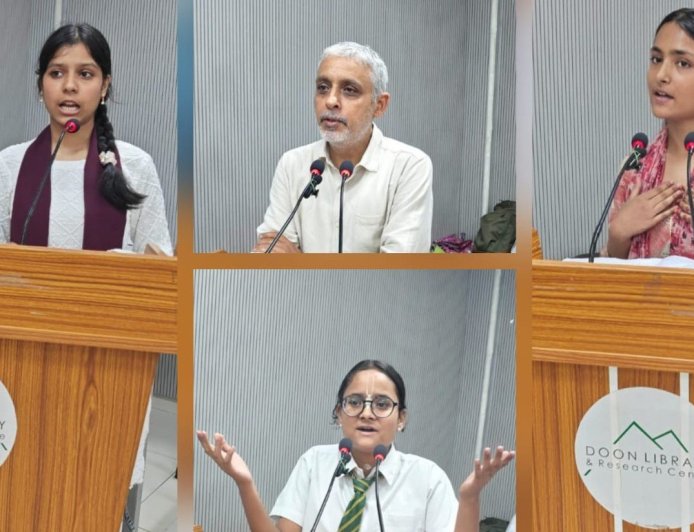 देहरादून: बच्चों ने हरेला अभियान में क्लाइमेट चेंज के प्रति जागरूकता बढ़ाई, गौरैया और लाल बासमती की घटती संख्या पर चिंता