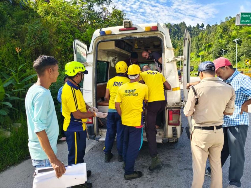 चंपावत में कार खाई में गिरी, एक व्यक्ति की दर्दनाक मौत