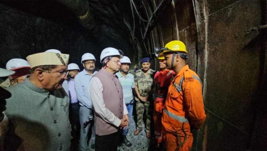 चमोली टनल हादसा: मुख्यमंत्री धामी ने रेस्क्यू का लिया जायजा, घायल श्रमिकों से जिला अस्पताल में मिले