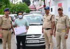 बड़ी खबर(हल्द्वानी)नीली बत्ती की कार,एयर गन और फर्जी आई बी अधिकारी ।।