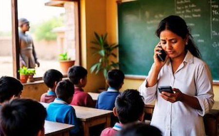 बड़ी खबर(देहरादून)मोबाइल चलाने पर शिक्षकों पर रोक, आदेश ।।