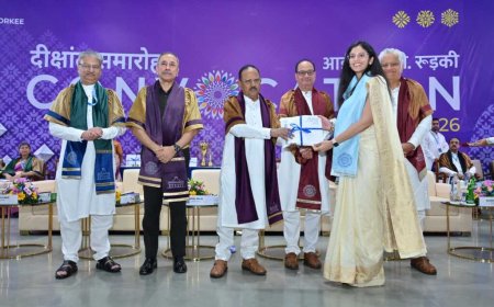 आईआईटी रुड़की दीक्षांत समारोह में 1,277 स्नातक विद्यार्थियों को मिली डिग्री।