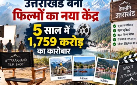 फिल्म शूटिंग का नया हब बना उत्तराखंड, पांच साल में 1,759 करोड़ का निवेश।