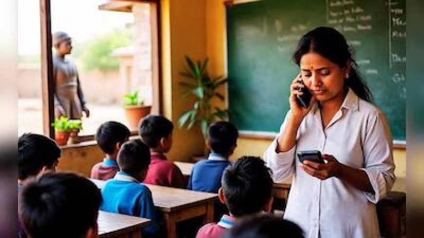बड़ी खबर(देहरादून)मोबाइल चलाने पर शिक्षकों पर रोक, आदेश ।।