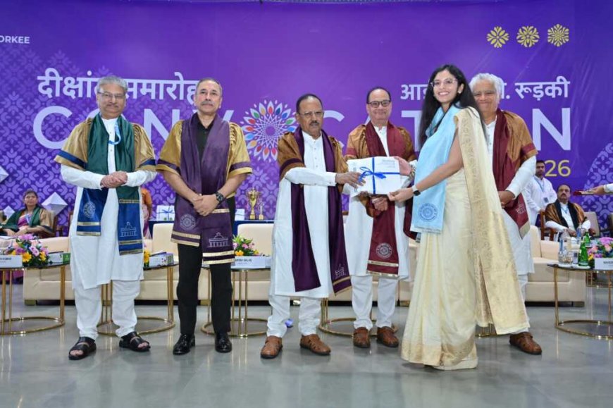 आईआईटी रुड़की दीक्षांत समारोह में 1,277 स्नातक विद्यार्थियों को मिली डिग्री।