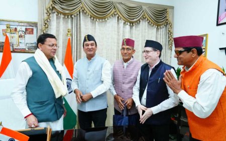 उत्तराखंड महापरिषद के प्रतिनिधि भरत सिंह बिष्ट ने की मुख्यमंत्री पुष्कर सिंह धामी से मुलाकात