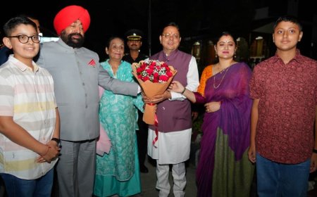 Dehradun:-मुख्यमंत्री पुष्कर धामी ने की राज्यपाल गुरमीत सिंह के उत्तराखण्ड में योगदान,मार्गदर्शन और जनसेवा के प्रयासों की सराहना