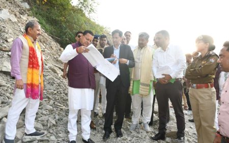 हल्द्वानी-:मुख्यमंत्री उत्तराखंड पुष्कर सिंह धामी ने काठगोदाम  -अमृतपुर बाईपास का स्थलीय निरीक्षण किया