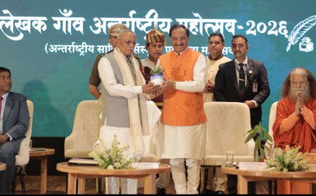 लेखक गाँव अंतरराष्ट्रीय महोत्सव का राज्यपाल ने किया शुभारंभ