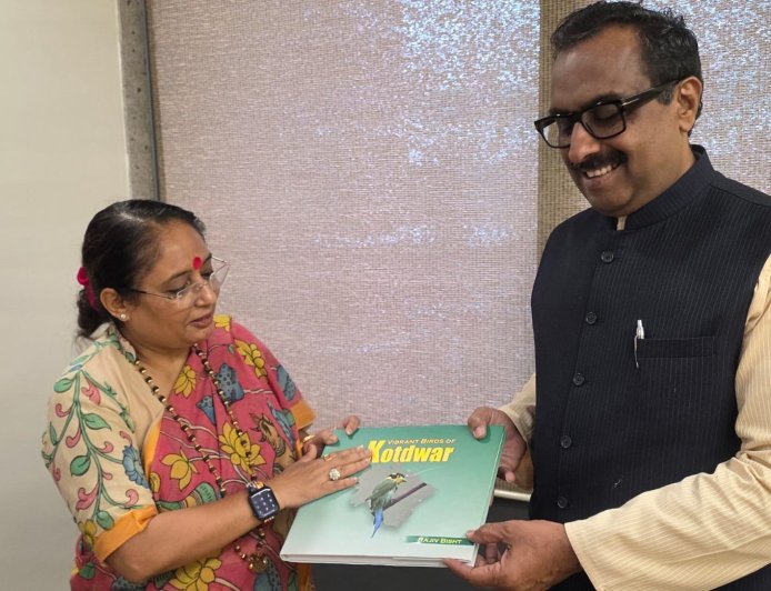 उत्तराखंड विधानसभा अध्यक्ष ऋतु खण्डूडी ने राम माधव से की शिष्टाचार भेंट, मिले मार्गदर्शन