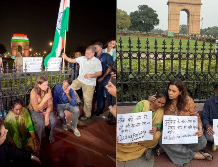 अंकिता भंडारी केस: माता-पिता का इंडिया गेट पर धरना, VIP दुष्यंत गौतम की नियुक्ति पर सवाल