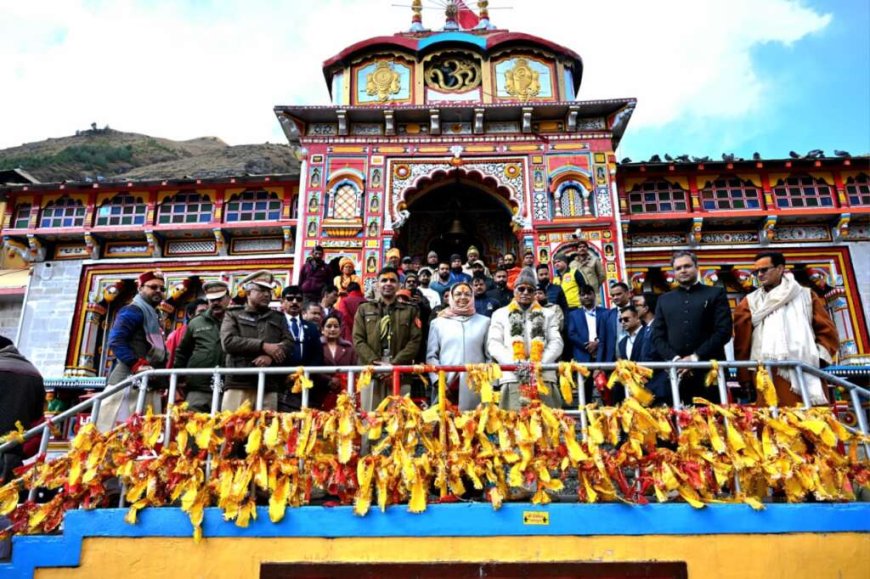 चमोली राज्यपाल ने आज किए  बदरी विशाल के दर्शन।।